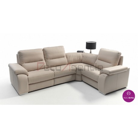 Sofá de piel modelo evora